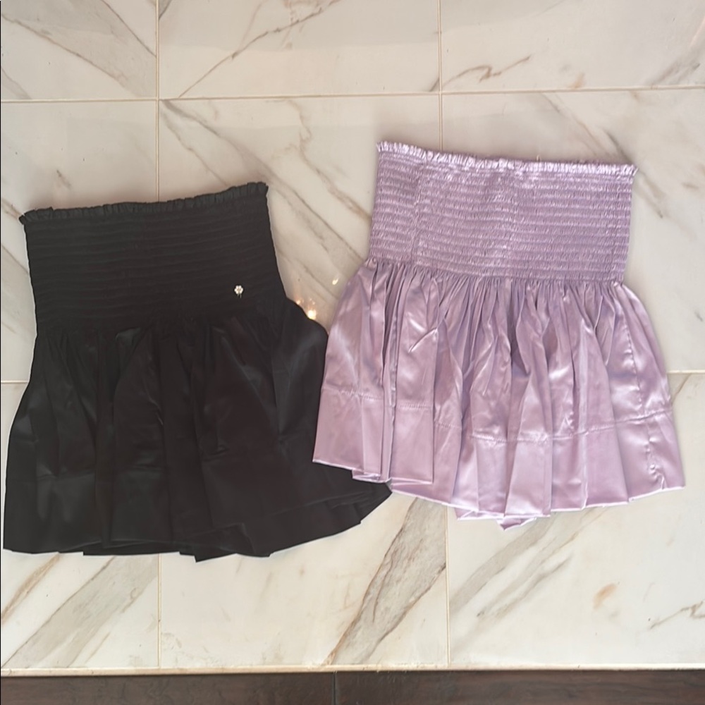 Natural life silk skirts set of 3 girls XS